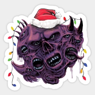 Zombie Mutant Morph Monster Christmas Edition Sticker